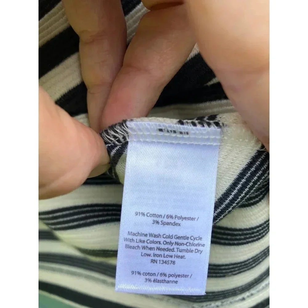 Vineyard Vines Women White Black Shift Dress Medium